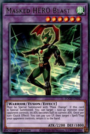 Image of Masked HERO Blast (TOCH-EN047) - Toon Chaos Unlimited