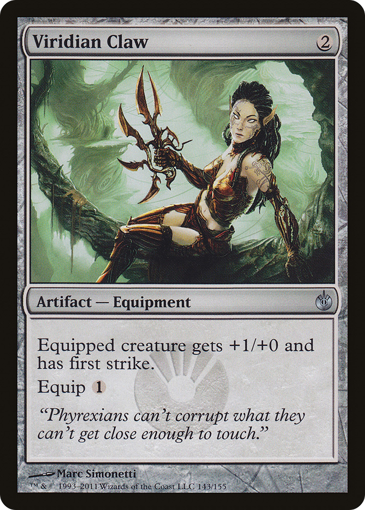Image of Viridian Claw (MBS-143) - Mirrodin Besieged Foil