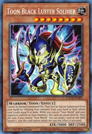 Image of Toon Black Luster Soldier (CR) (TOCH-EN001) - Toon Chaos Unlimited