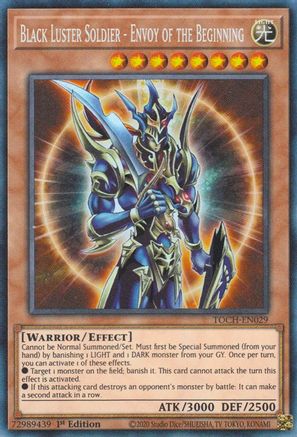 Image of Black Luster Soldier - Envoy of the Beginning (CR) (TOCH-EN029) - Toon Chaos 1st Edition