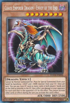 Image of Chaos Emperor Dragon - Envoy of the End (CR) (TOCH-EN030) - Toon Chaos 1st Edition