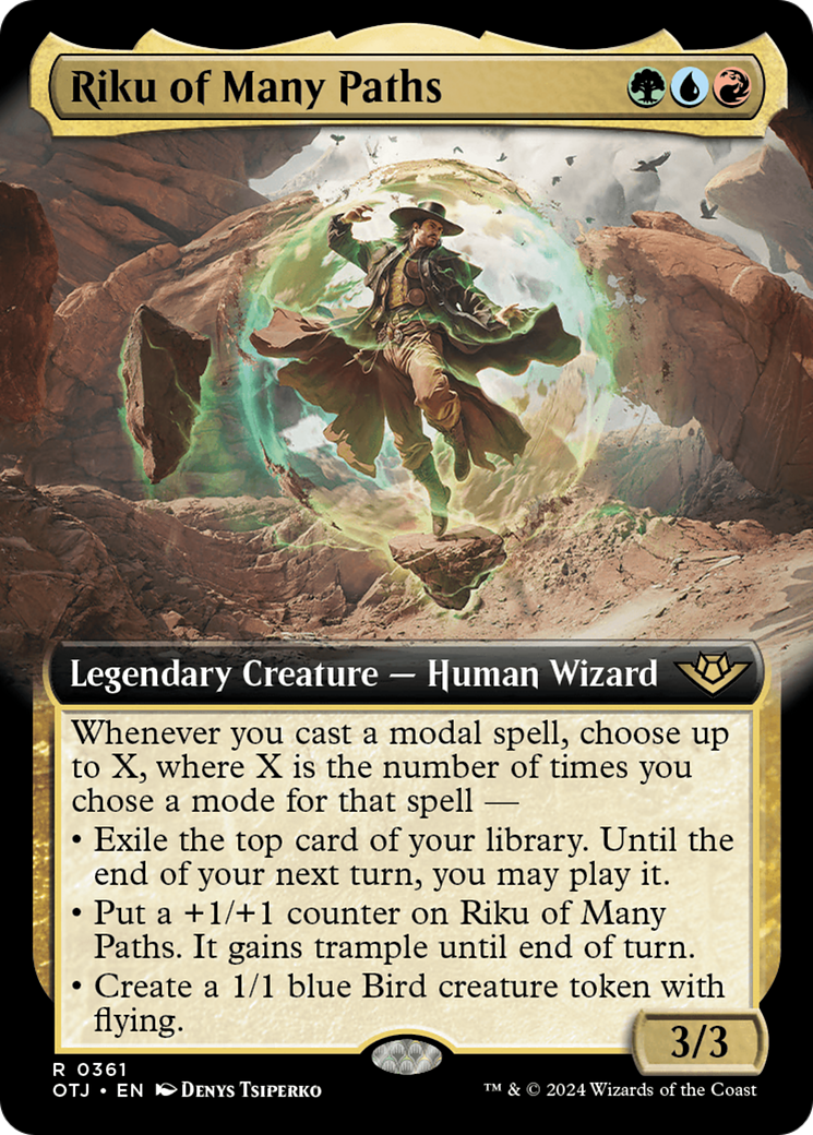 Image of Riku of Many Paths (Extended Art) (OTJ-361) - Outlaws of Thunder Junction: (Extended Art)