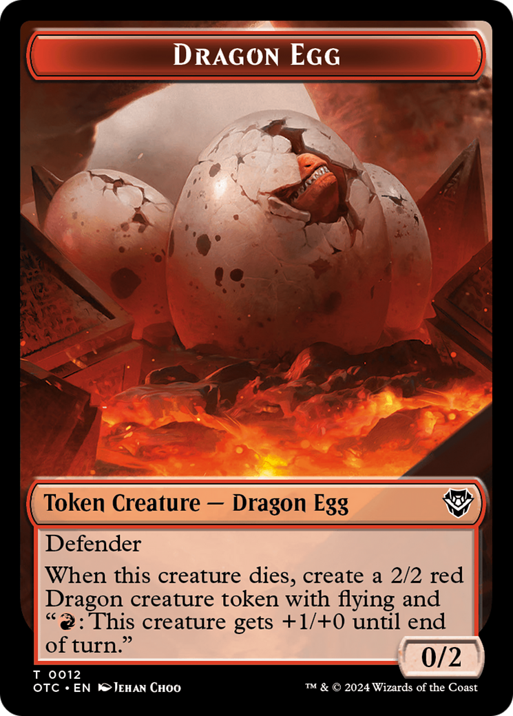 Image of Dragon Egg (TOTC-012) - Outlaws of Thunder Junction Commander Tokens Foil