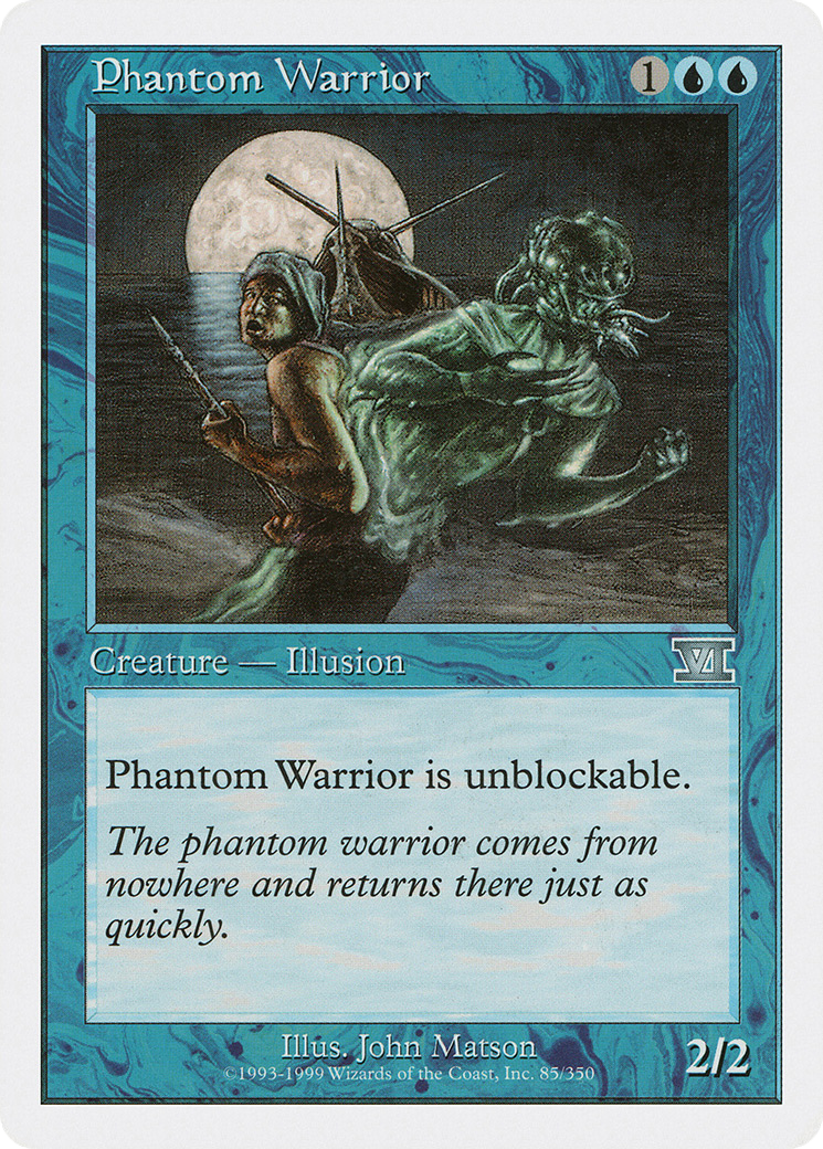 Image of Phantom Warrior (6ED-085) - Classic Sixth Edition