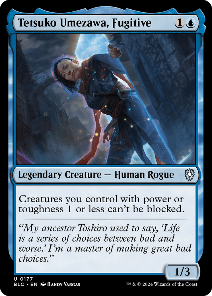 Image of Tetsuko Umezawa, Fugitive (BLC-177) - Bloomburrow Commander