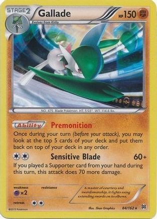 Image of Gallade 084/162  - Holofoil Blister Exclusives - Promo