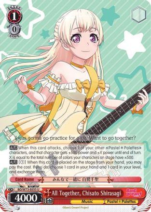 Image of All Together, Chisato Shirasagi (BD/W73-E055 U) - BanG Dream! Vol.2