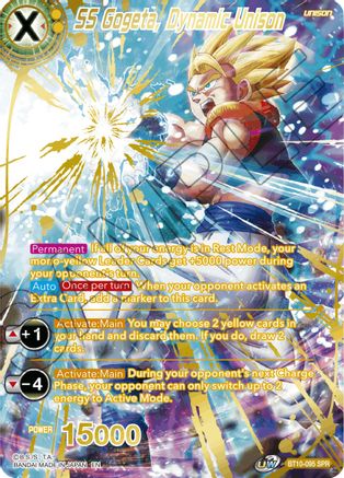 Image of SS Gogeta, Dynamic Unison (SPR) (BT10-095) - Rise of the Unison Warrior