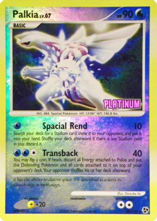 Image of Palkia 026/106  - Reverse Holofoil Burger King Promos - Promo