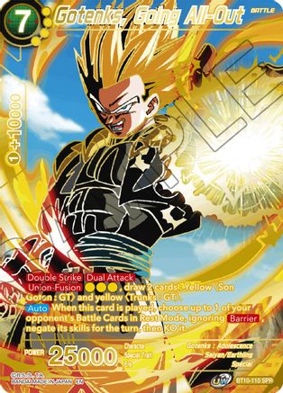 Image of Gotenks, Going All-Out (SPR) (BT10-110) - Rise of the Unison Warrior