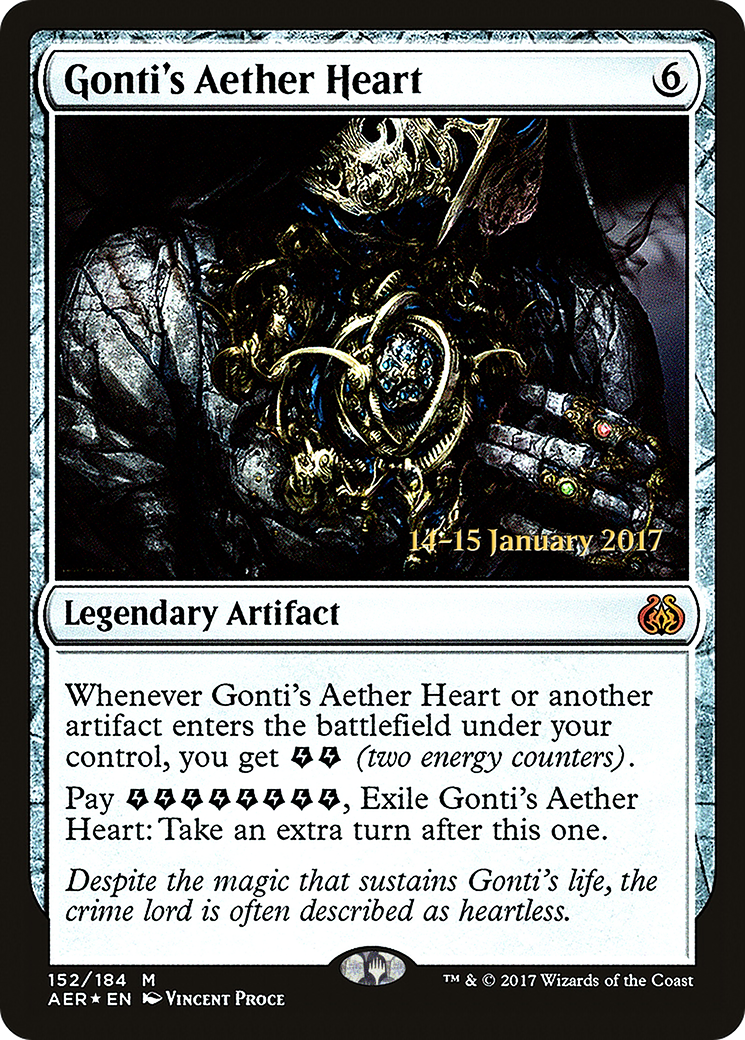 Image of Gonti's Aether Heart (PRE-152) - Aether Revolt Promos Foil