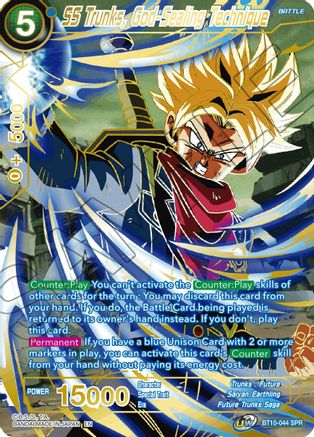 Image of SS Trunks, God-Sealing Technique (SPR) (BT10-044) - Rise of the Unison Warrior