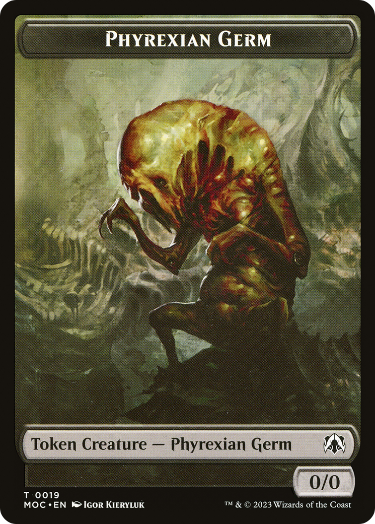 Image of Phyrexian Germ (TMOC-019) - March of the Machine Commander Tokens