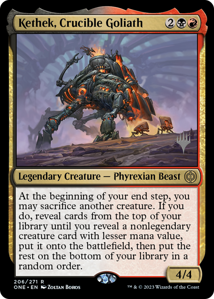 Image of Kethek, Crucible Goliath (PPONE-206) - Phyrexia: All Will Be One Promos