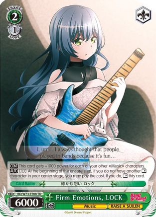 Image of Firm Emotions, LOCK (BD/W73-TE08 TD) - BanG Dream! Vol.2