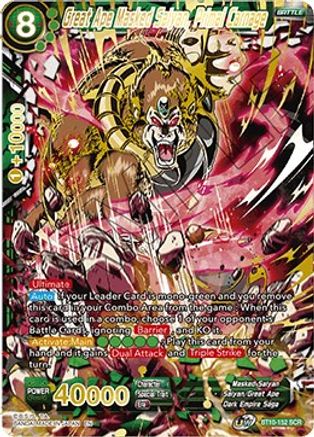 Image of Great Ape Masked Saiyan, Primal Carnage (BT10-152) - Rise of the Unison Warrior