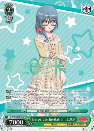 Image of Desperate Invitation, LOCK (SPM) (B) (BD/W73-E025SPMb SPM) - BanG Dream! Vol.2