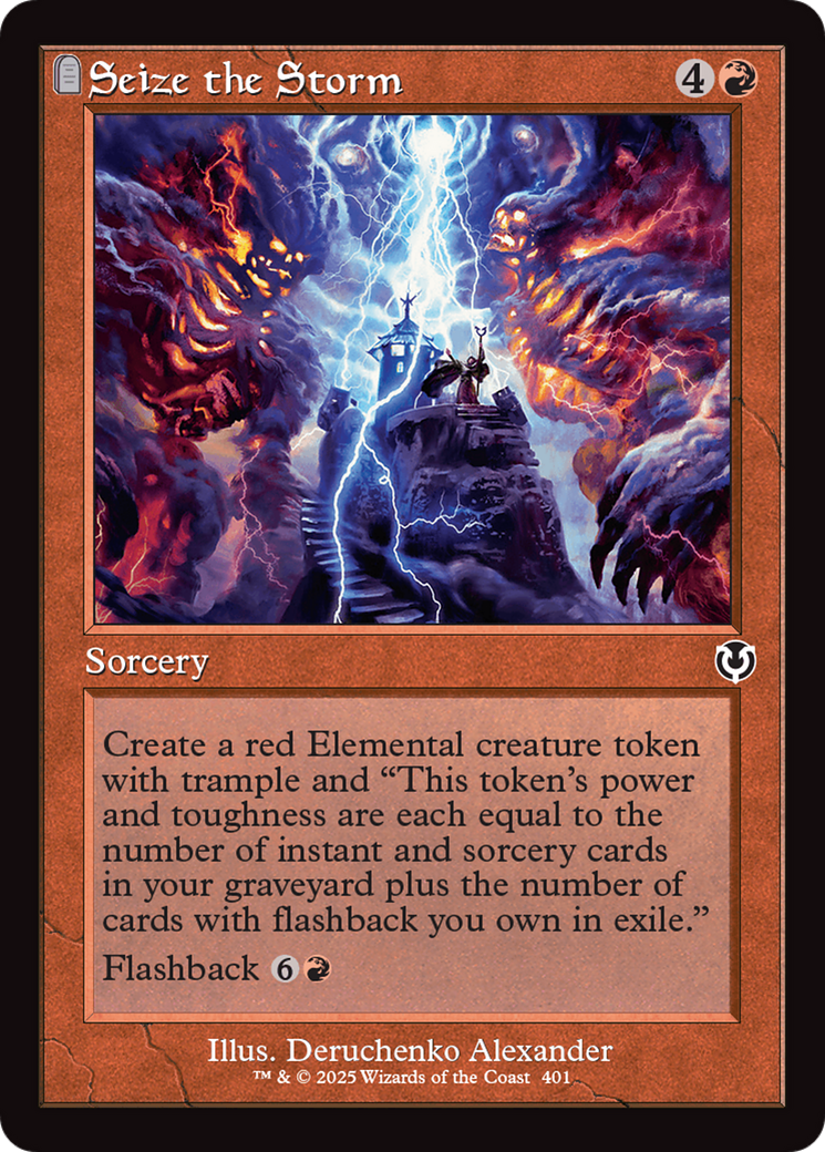 Image of Seize the Storm (Retro Frame) (INR-401) - Innistrad Remastered Foil