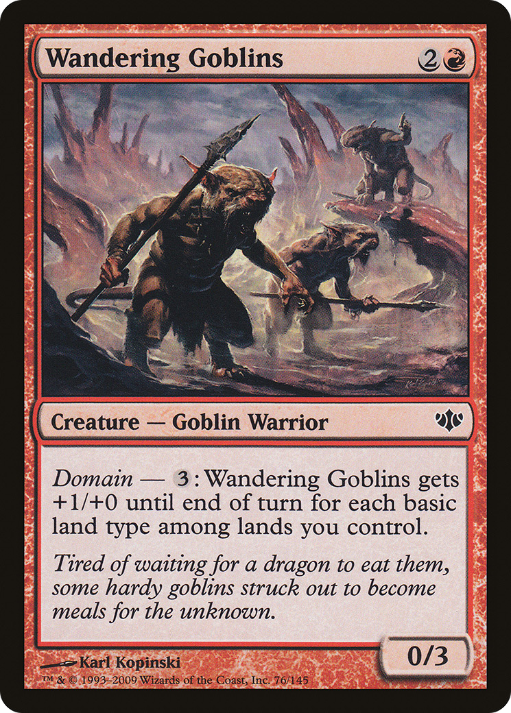 Image of Wandering Goblins (CON-076) - Conflux Foil