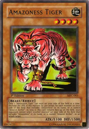 Image of Amazoness Tiger (MFC-063) - Magician's Force 1st Edition