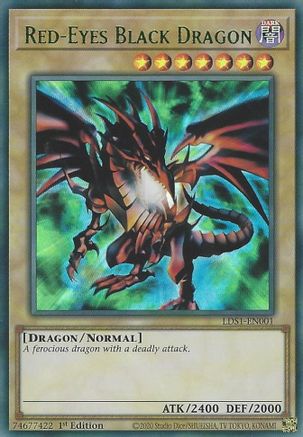 Image of Red-Eyes Black Dragon (Green) (LDS1-EN001) - Legendary Duelists: Season 1 1st Edition