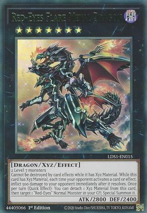 Image of Red-Eyes Flare Metal Dragon (Green) (LDS1-EN015) - Legendary Duelists: Season 1 1st Edition