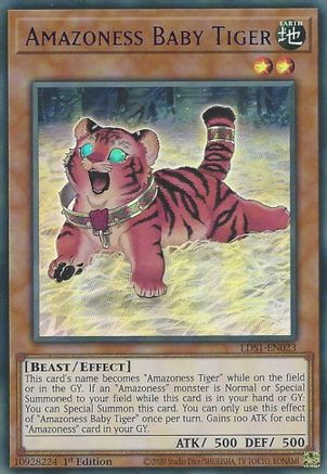 Image of Amazoness Baby Tiger (Purple) (LDS1-EN023) - Legendary Duelists: Season 1 1st Edition