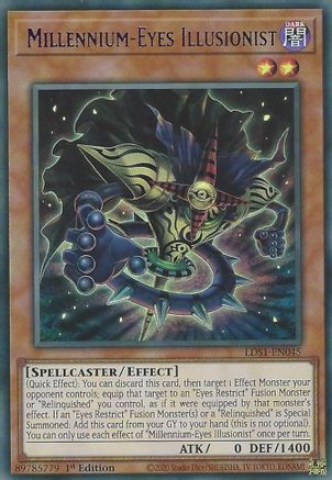 Image of Millennium-Eyes Illusionist (Purple) (LDS1-EN045) - Legendary Duelists: Season 1 1st Edition