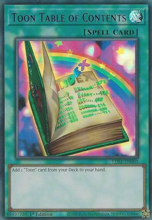 Image of Toon Table of Contents (Purple) (LDS1-EN069) - Legendary Duelists: Season 1 1st Edition