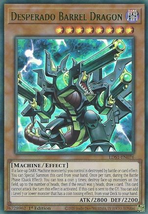 Image of Desperado Barrel Dragon (Green) (LDS1-EN076) - Legendary Duelists: Season 1 1st Edition