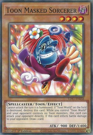 Image of Toon Masked Sorcerer (LDS1-EN058) - Legendary Duelists: Season 1 1st Edition