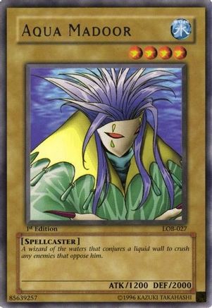 Image of Aqua Madoor (LOB-027) - The Legend of Blue Eyes White Dragon Unlimited