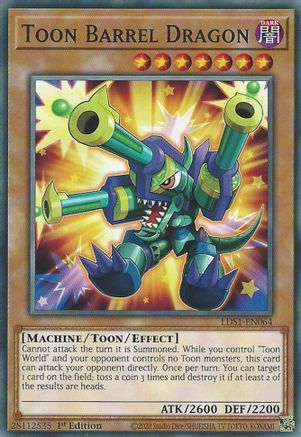 Image of Toon Barrel Dragon (LDS1-EN064) - Legendary Duelists: Season 1 1st Edition
