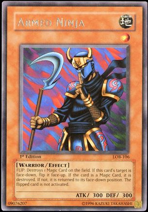 Image of Armed Ninja (LOB-106) - The Legend of Blue Eyes White Dragon 1st Edition