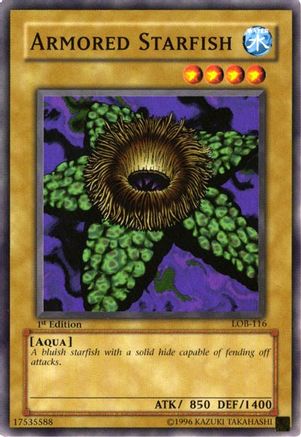 Image of Armored Starfish (LOB-116) - The Legend of Blue Eyes White Dragon 1st Edition