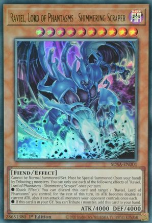 Image of Raviel, Lord of Phantasms - Shimmering Scraper (SDSA-EN001) - Structure Deck: Sacred Beasts 1st Edition