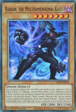 Image of Radian, the Multidimensional Kaiju (SDSA-EN012) - Structure Deck: Sacred Beasts 1st Edition