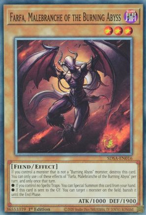 Image of Farfa, Malebranche of the Burning Abyss (SDSA-EN016) - Structure Deck: Sacred Beasts 1st Edition