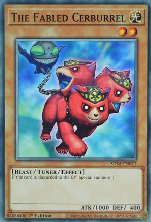Image of The Fabled Cerburrel (SDSA-EN017) - Structure Deck: Sacred Beasts 1st Edition