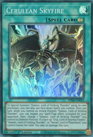 Image of Cerulean Skyfire (SDSA-EN019) - Structure Deck: Sacred Beasts 1st Edition