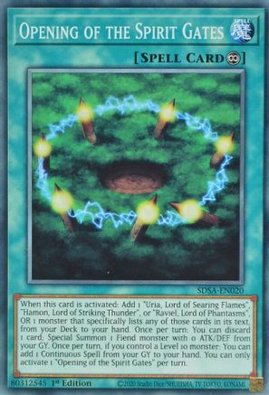 Image of Opening of the Spirit Gates (SDSA-EN020) - Structure Deck: Sacred Beasts 1st Edition