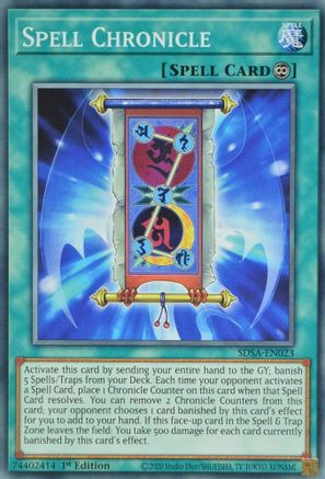 Image of Spell Chronicle (SDSA-EN023) - Structure Deck: Sacred Beasts 1st Edition