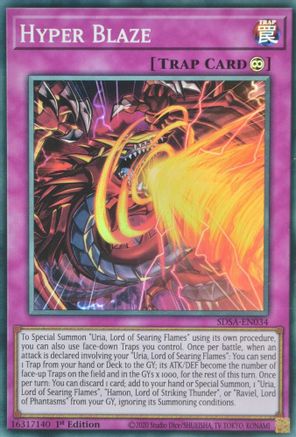 Image of Hyper Blaze (SDSA-EN034) - Structure Deck: Sacred Beasts 1st Edition