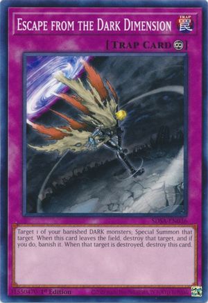 Image of Escape from the Dark Dimension (SDSA-EN036) - Structure Deck: Sacred Beasts 1st Edition