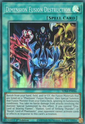 Image of Dimension Fusion Destruction (SDSA-EN046) - Structure Deck: Sacred Beasts 1st Edition