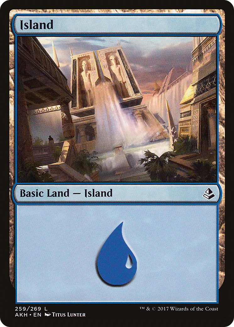 Image of Island (259) (AKH-259) - Amonkhet Foil