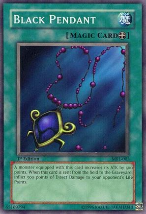 Image of Black Pendant (MRL-003) - Magic Ruler 1st Edition
