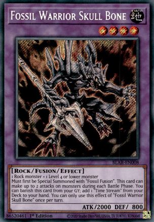 Image of Fossil Warrior Skull Bone (BLAR-EN008) - Battles of Legend: Armageddon 1st Edition