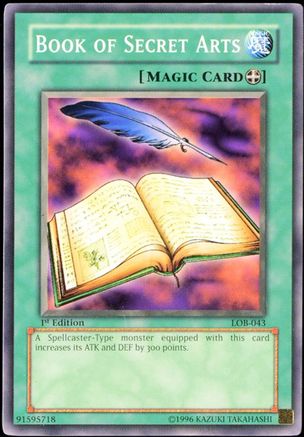 Image of Book of Secret Arts (LOB-043) - The Legend of Blue Eyes White Dragon 1st Edition