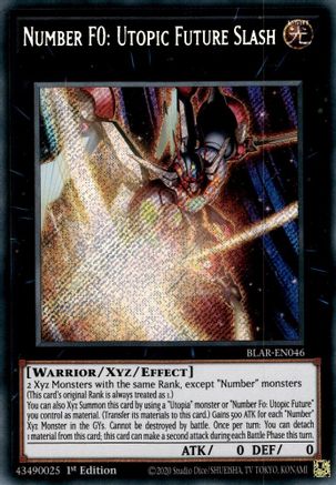 Image of Number F0: Utopic Future Slash (BLAR-EN046) - Battles of Legend: Armageddon 1st Edition
